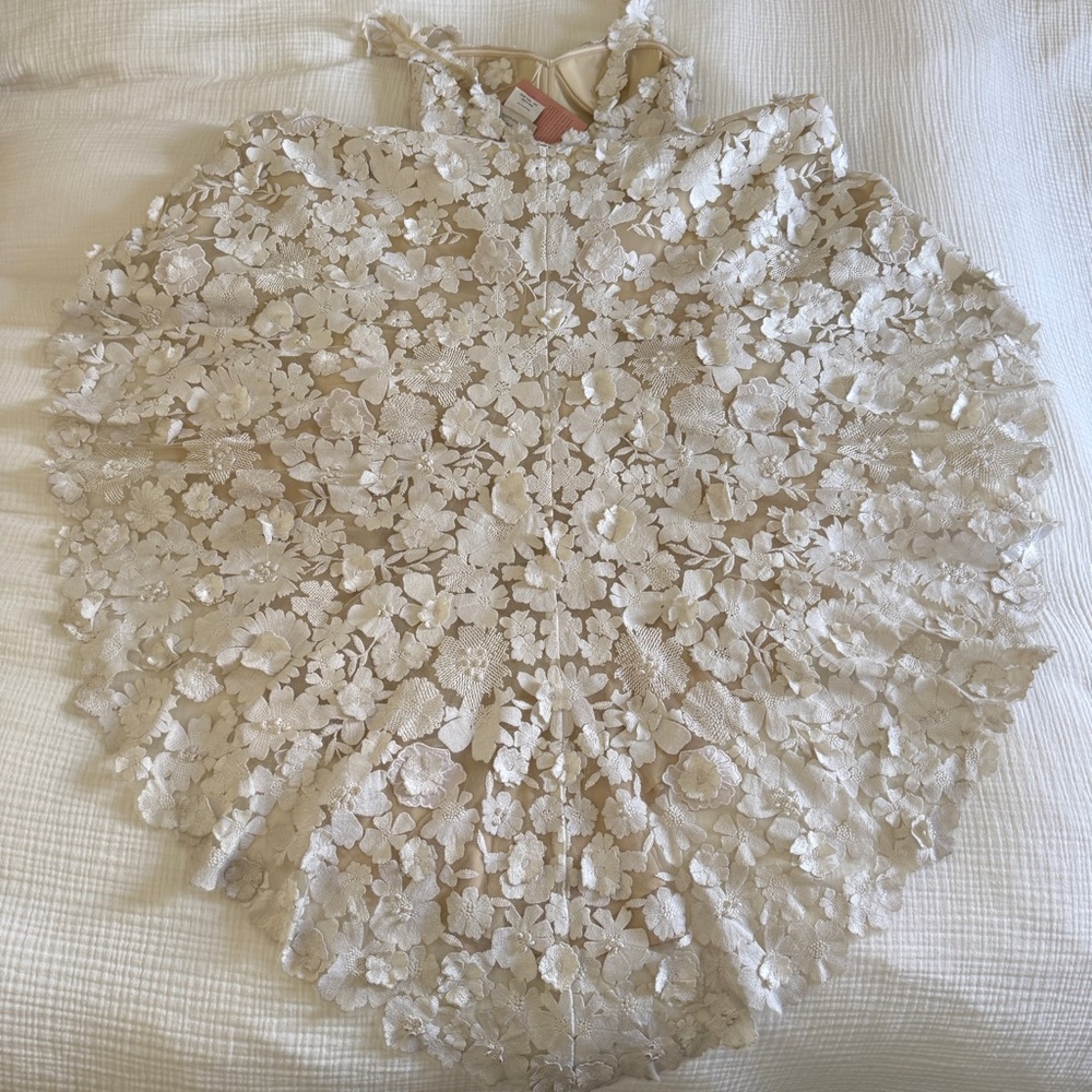 NWT Anthropologie BHLDN Brigitta Floral Lace Gown Wedding Dress - Picture 11 of 14